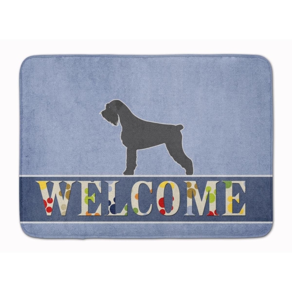 Carolines Treasures Giant Schnauzer Welcome Machine Washable Memory Foam Mat BB5577RUG - main